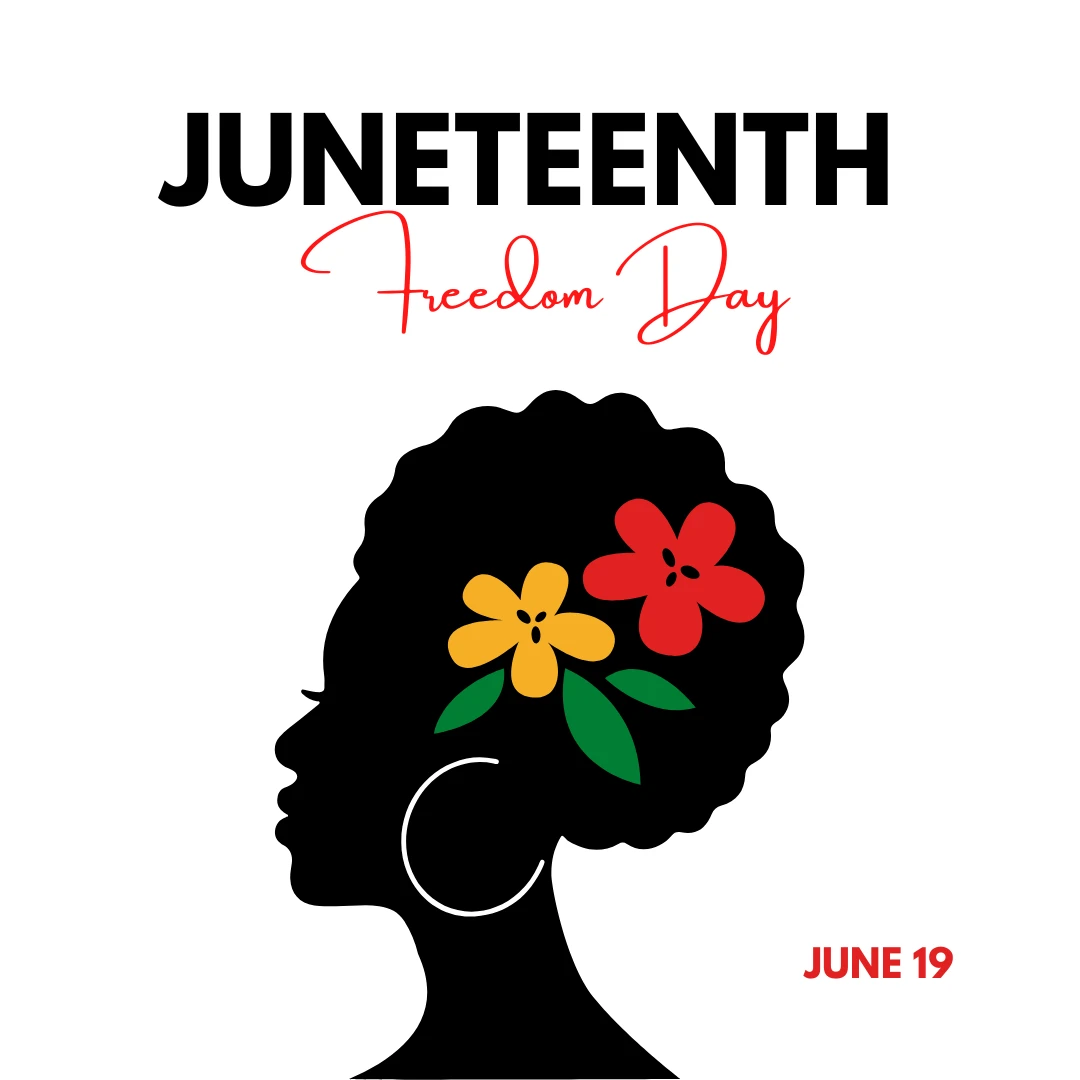 HAPPY JUNETEENTH Y'ALL!!! While we continue to fight for the collective liberation of Black women, femmes, and girls, let’s take time to rest and rejoice in our resilience as a community! There’s still a long road ahead for the collective freedom of EVERYONE, but it’s an attainable and necessary fight.